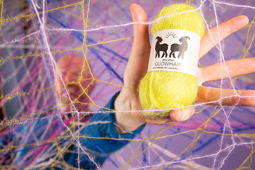 Glow Along 2026: Mohair Mobile Shawl