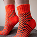 Woven Checks Socks pattern 