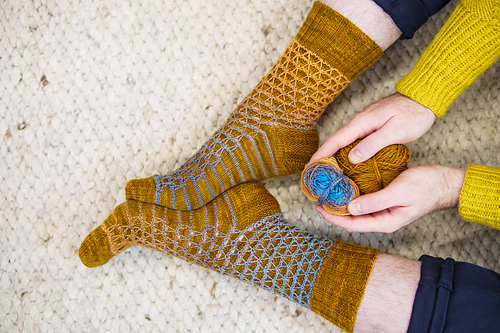 Ravelry: Slippy V Socks pattern by Stephen West