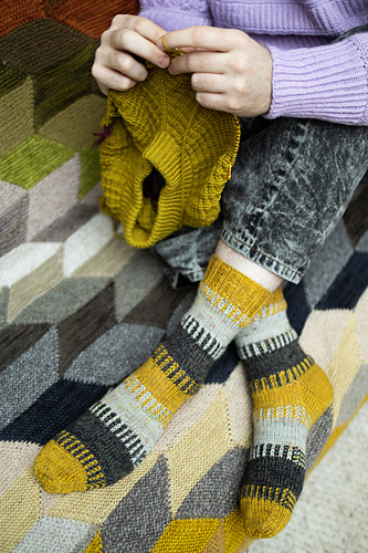 Ravelry: Brioche Break Socks pattern by Stephen West