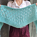 Aqua Drift Shawlette pattern 