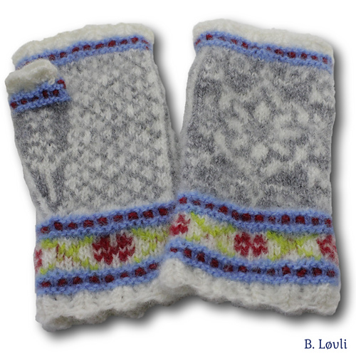 Ravelry: Villblomst Pulsvanter pattern by StrikkeBea