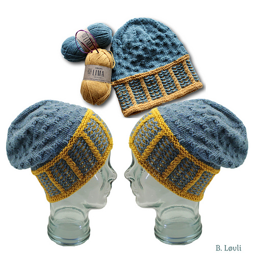 Enkel strukturullue - StrikkeBea