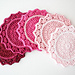 Ombre Crocheted Coasters pattern 