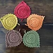 Leaf Coasters pattern 