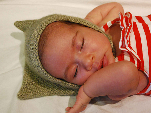 Heirloom Baby Bonnet - With Ears - Natalie Selles
