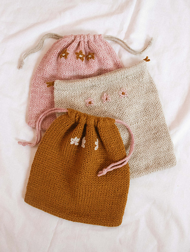 Dahlia Drawstring Bags photo 9