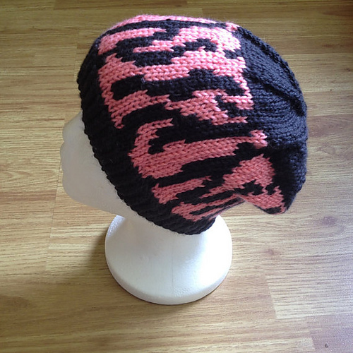 Ravelry Tiger Stripe Knit Hat pattern by WoollyRhinoCrafts
