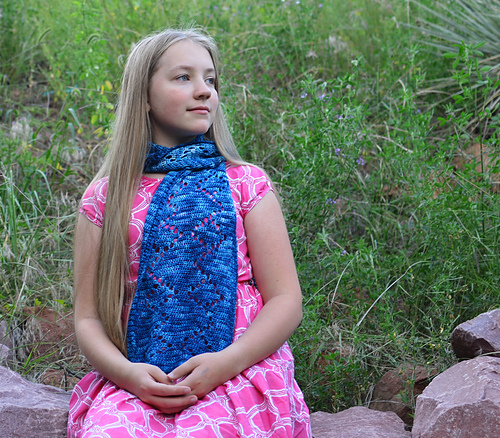 Diamond Love Crochet Scarf/Wrap photo 9