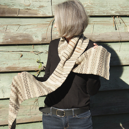 Fair Isle-skjerf - Leslie Weber