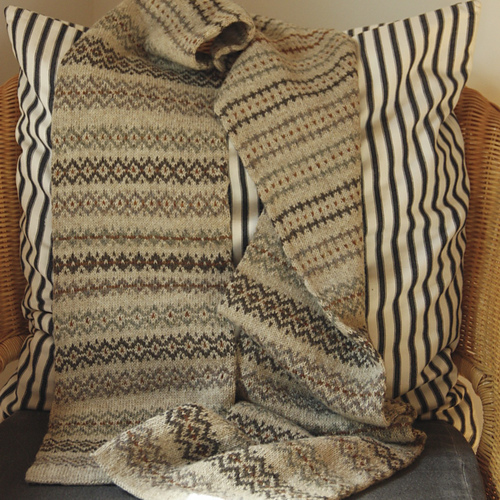 Fair Isle-skjerf - Leslie Weber