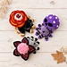 Halloween Spooky-Cute Flower Spiders pattern