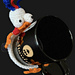 Popping Chicken Coaster pattern 