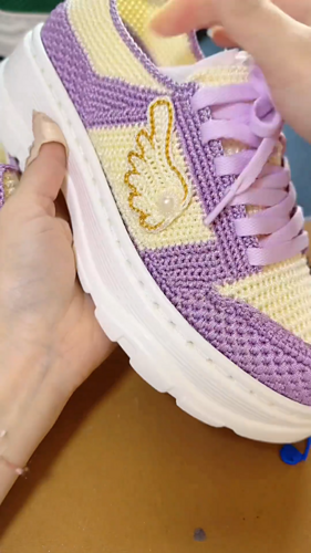 Angel's Wings Crochet Sneakers