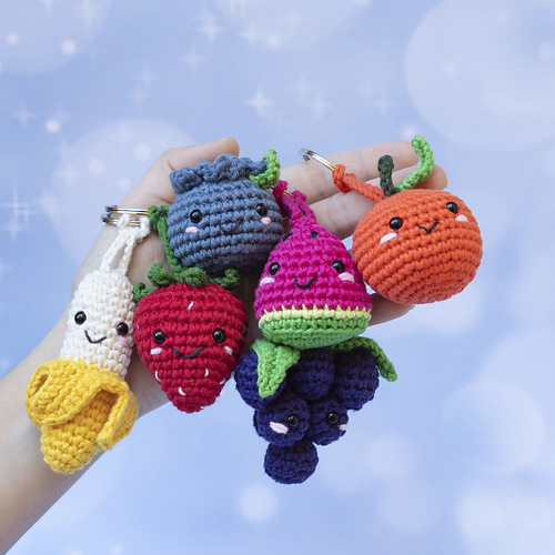 fruit keychains