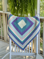 Used two Caron Big Cakes. 
Color Boysenberry 