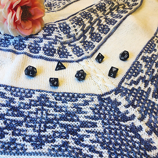 Yasha Nydoorin, the inspiration for this shawl, is a collector of beautiful flowers.