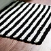 Tribal Stripes Bath Mat pattern 