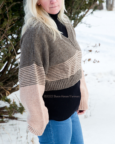 Well Worn Cropped Genser - Sharon Hansen