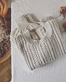 Sample knitted by Dererum natura, Gilliat in color. poivre blanc.