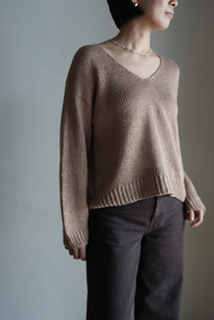 finished with twisted rib (cuff and hem)
