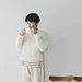 ネックから編むモヘヤのセーター pattern 