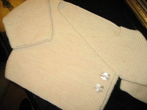 Gartersting Baby Cardigan - byyorkiegirlFlickr
