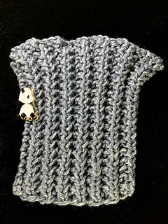 Before blocking, a loose bind-off will spread. This was on purpose since I intended to block the swatch flat.