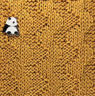 Detail of swatch knit with Lion Brand 24/7 yarn - worsted weight