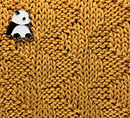 Close up of stitch pattern