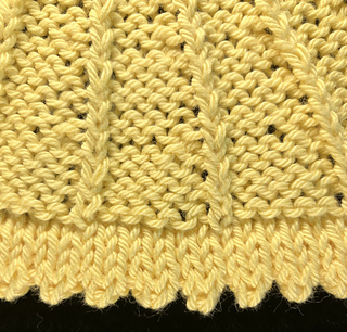 Detail of right side hem