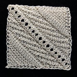 Back side of #20 crochet thread block