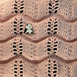 Wrong side of blocked swatch