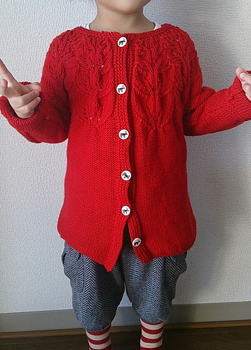 Leaves cardigan 木の葉のカーディガン 다른 모습 4