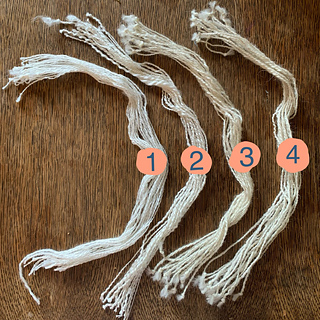 1: bamboo
2: silk
3: mohair
4: petting zoo 