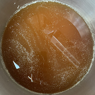 apple tree bark dye after 2-wk soak