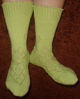 Ravelry: zamama's Hope for Spring-Green Socks