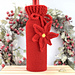 Poinsettia Wine Bottle Cozy pattern 