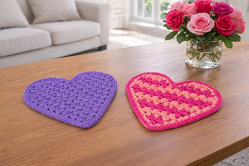 Heart Beermat or Coaster