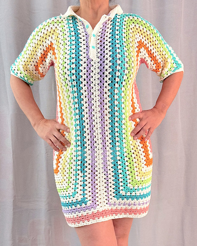 Extended Hexagon Beach Dress