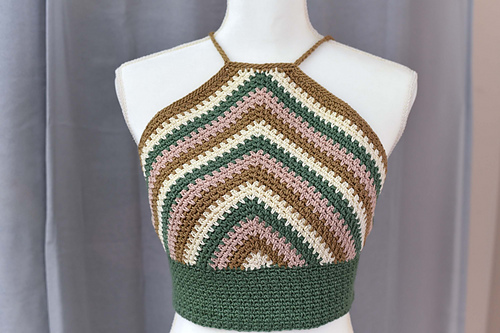 Moss Stitch Halter Top