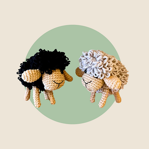 Fluffy Sheep - 3 Stitches Crafts