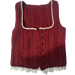 Burgundy Button Vest pattern